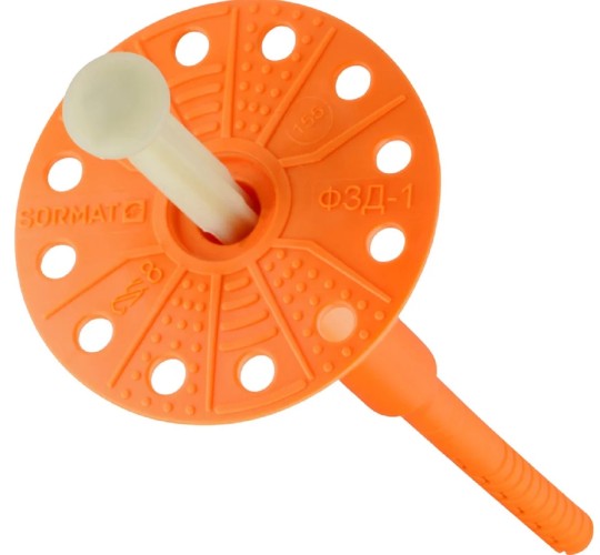 Дюбель изоляционный SORMAT ФЗД-1x195 c металлическим гвоздем (50 шт) FAS5019500