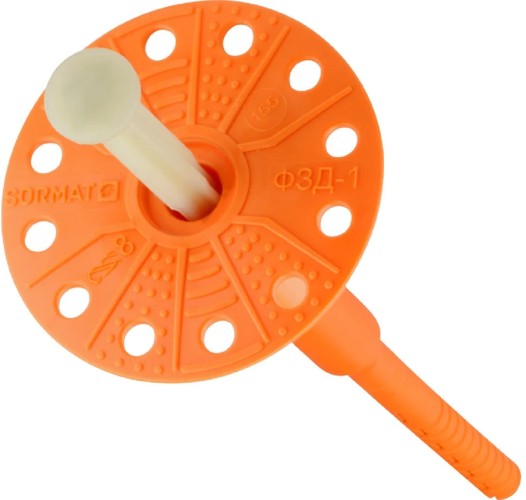 Дюбель изоляционный SORMAT ФЗД-1x215 c металлическим гвоздем (150 шт) 8730215000