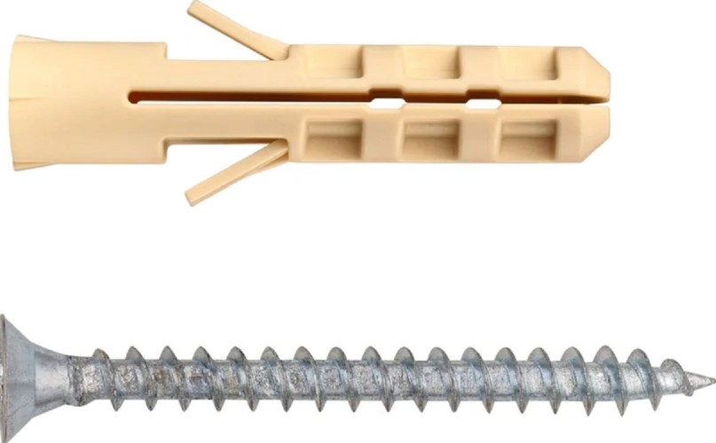 Дюбель распорный нейлоновый ЕВРОПАРТНЕР PND 6 х 30 с шурупом 4,0х40 (100 шт.) K2 0480 0