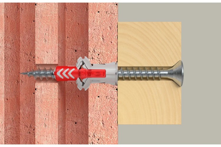 Дюбель универсальный нейлоновый FISCHER DUOPOWER 12X60 с шурупом (уп. 10 шт.) 577273 - изображение 3