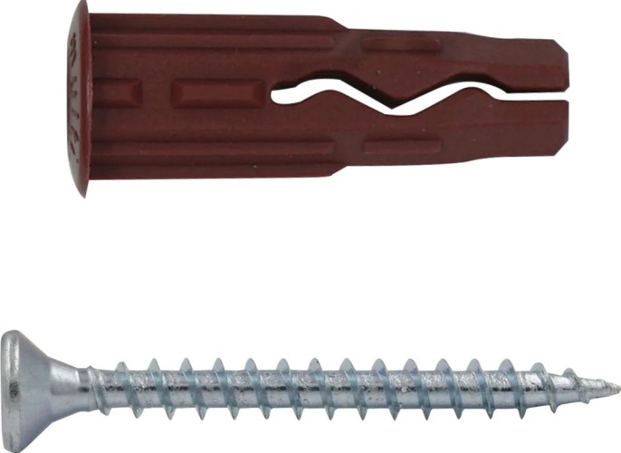 Дюбель универсальный нейлоновый ЕВРОПАРТНЕР MULTI plug 5х20 с шурупом 3,5x25мм (150 шт.) K2 0486 0