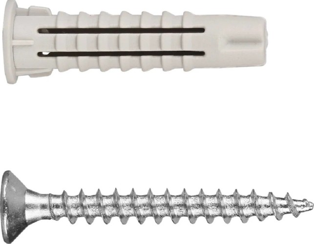 Дюбель универсальный нейлоновый ЕВРОПАРТНЕР PDUN 5 х 25 с шурупом 3,5х30мм (150 шт.) K2 0477 0