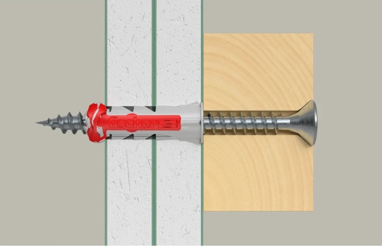 Дюбель универсальный нейлоновый FISCHER DUOPOWER 6x30, 28 шт. 577320 - изображение 5