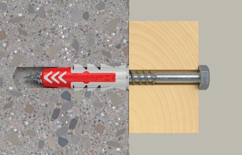 Дюбель универсальный нейлоновый FISCHER DUOPOWER 8x65 с шурупом, 4 шт. 577306 - изображение 4