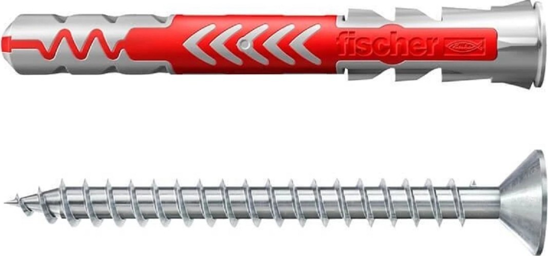 Дюбель универсальный нейлоновый FISCHER DUOPOWER 6x50 с шурупом, 4 шт. 577307