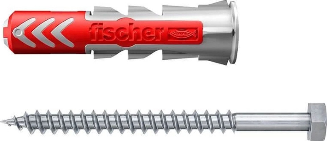 Дюбель универсальный нейлоновый FISCHER DUOPOWER 14x70 с шурупом, 1 шт. 577304