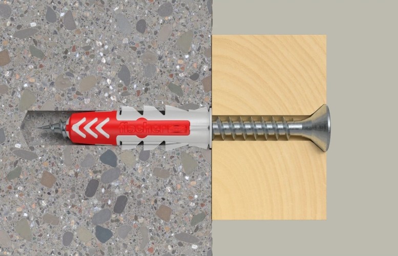 Дюбель универсальный нейлоновый FISCHER DUOPOWER 6x30, 28 шт. 577320 - изображение 4