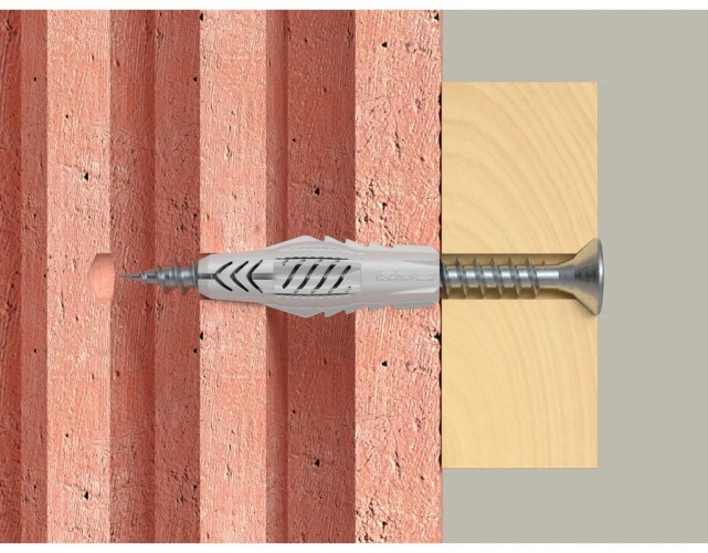 Дюбель универсальный нейлоновый FISCHER UX 10X60 с буртом (уп. 50 шт.) 577294 - изображение 3