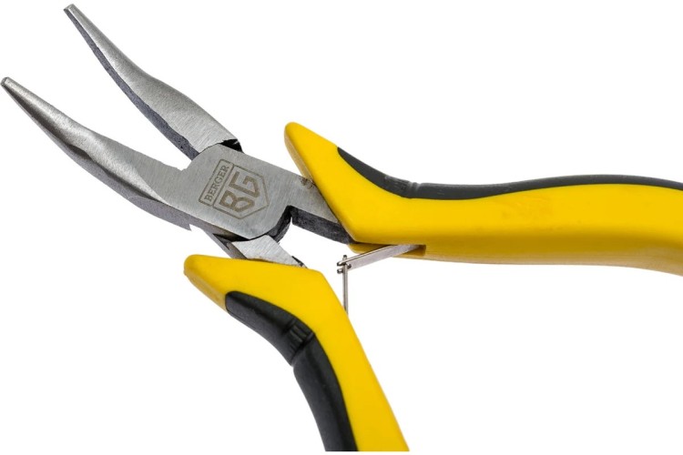 Длинногубцы BERGER BG1219 мини, изогнутые 125 мм - изображение 2