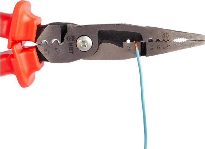 Длинногубцы диэлектрические КВТ многофункциональные 225 мм 89216 - изображение 4