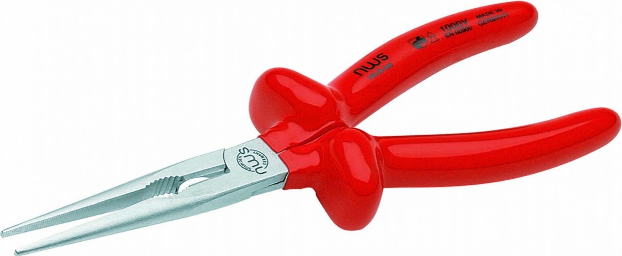 Длинногубцы диэлектрические NWS 140-43-170 покрытие Crom 1000 V, 170 мм 140-43-170