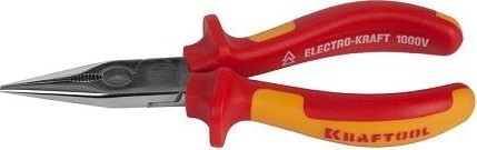 Длинногубцы диэлектрические KRAFTOOL "ELECTRO-KRAFT" 1000 V, 160 мм 2202-3-16_z01