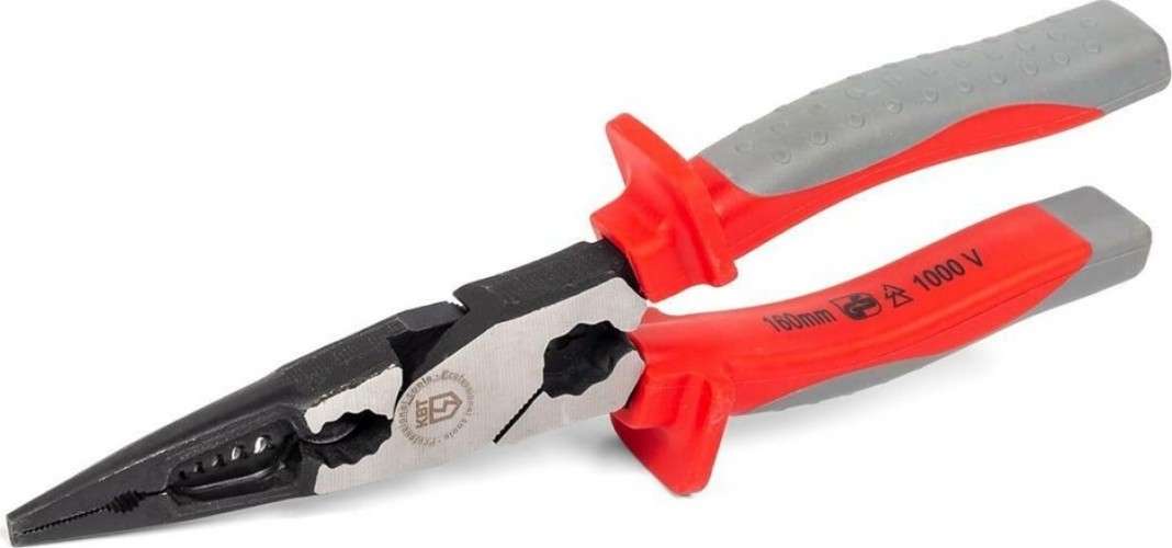 Длинногубцы диэлектрические КВТ Стандарт 200 мм многофункциональные 87298