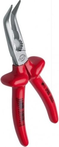 Длинногубцы изогнутые диэлектрические NWS 140-43-170 покрытие Crom, 45° 1000 V, 170 мм 141-43-170