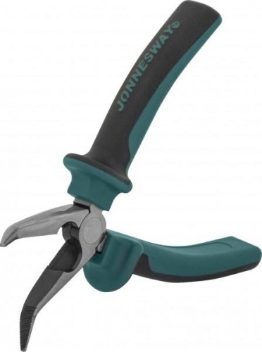 Длинногубцы JONNESWAY P1218 изогнутые с двухкомпонентными рукоятками, 200 мм 049415 - изображение 3