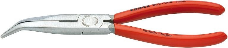 Длинногубцы KNIPEX 2621200 200 мм, с режущими кромками, модель "АИСТ" KN-2621200