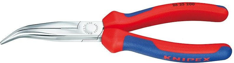 Длинногубцы KNIPEX 2625200 200 мм, с режущими кромками, модель "АИСТ" KN-2625200