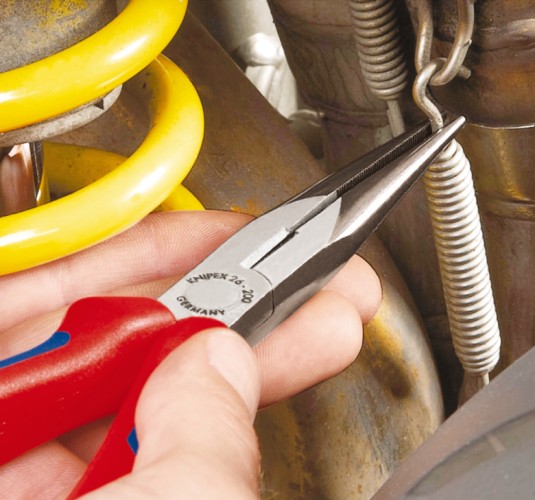 Длинногубцы KNIPEX KN-2611200SB с режущими кромками, 200 мм - изображение 3