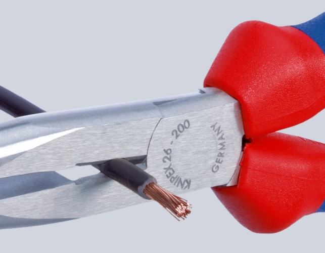 Длинногубцы KNIPEX KN-2615200SB с режущими кромками, 200 мм - изображение 3