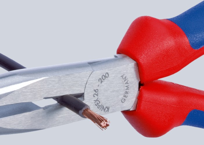 Длинногубцы KNIPEX KN-2622200SB с режущими кромками, губки 40°, 200 мм - изображение 2