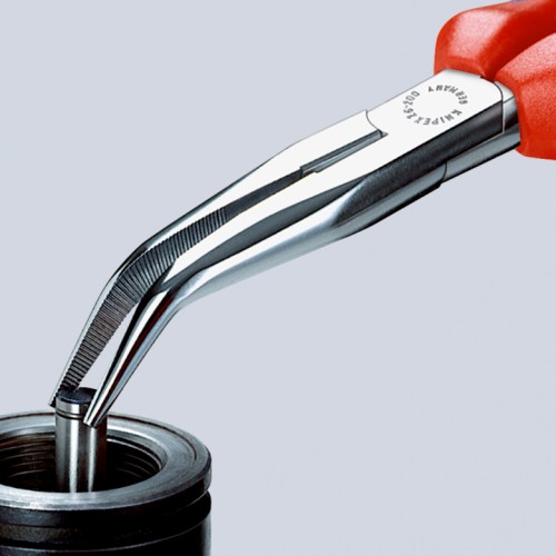 Длинногубцы KNIPEX KN-2625200SB с режущими кромками, губки 40°, 200 мм - изображение 3