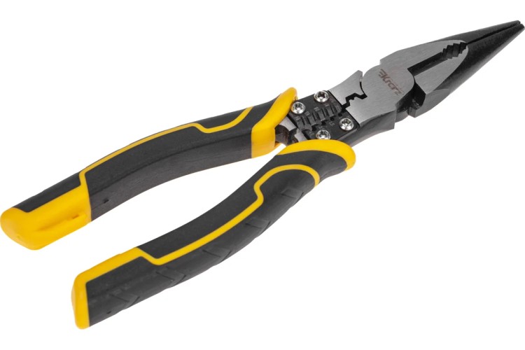 Длинногубцы Kranz KR-12-4653-5 многофункциональные универсальные 200мм