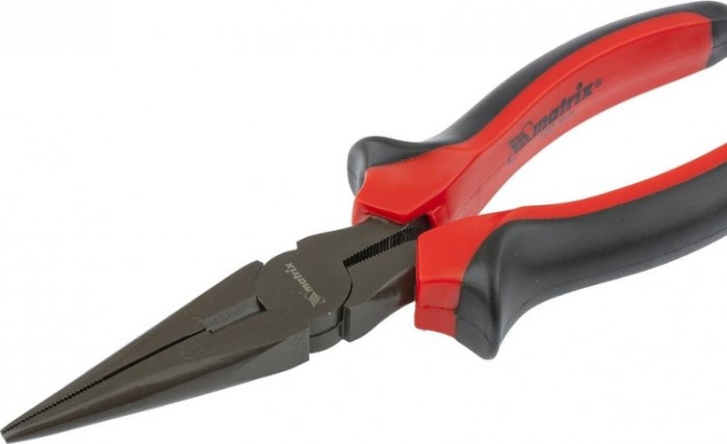 Длинногубцы MATRIX "Black Nickel" 200 мм, двухкомпонентные рукоятки 17162 17162 - изображение 3