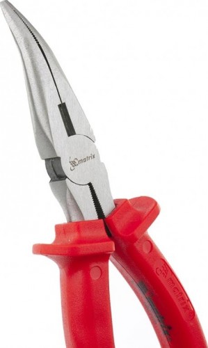 Длинногубцы MATRIX "Econom" 200 мм, изогнутые, пластмассовые рукоятки 17496 17496 - изображение 4