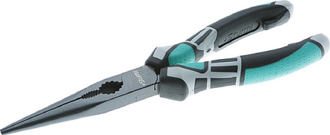Длинногубцы Sturm 1020-13-3-200 200мм, crv, тефлоновое покрытие, tpe рукоятки