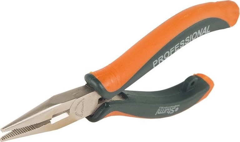 Длинногубцы Sturm 1030-05-2-125 2-х комп. рукоятки, пружин. механизм 125мм