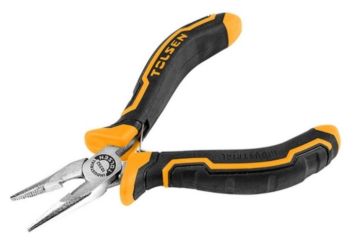 Длинногубцы TOLSEN TT10352 "GRIPro" тонконосые 115 мм, мини TT10352