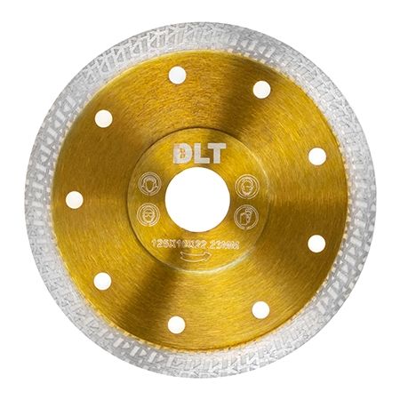 Диск алмазный DLT №6 Turbo-Y 125 мм золотистый