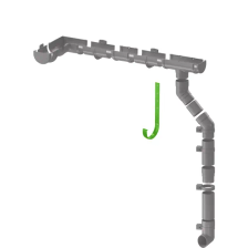 Кронштейн для желоба DÖCKE металлический цвет белый - изображение 4