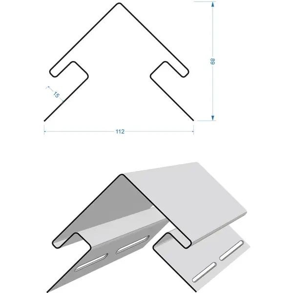 Угол наружный DÖCKE 3 м дуб - изображение 2