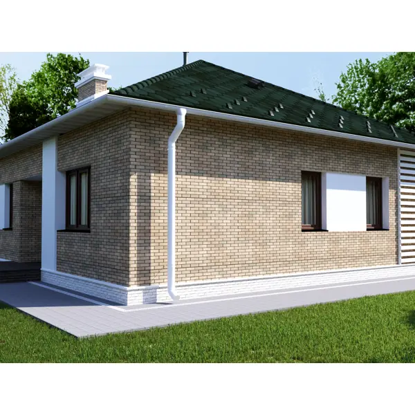 Труба водосточная DÖCKE 80 мм 3 м белый - изображение 3