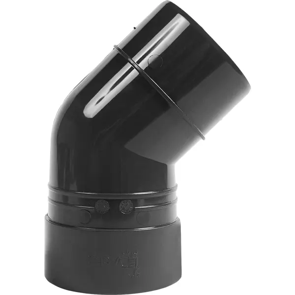 Колено DÖCKE 80 мм 45 градусов цвет серый - изображение 3