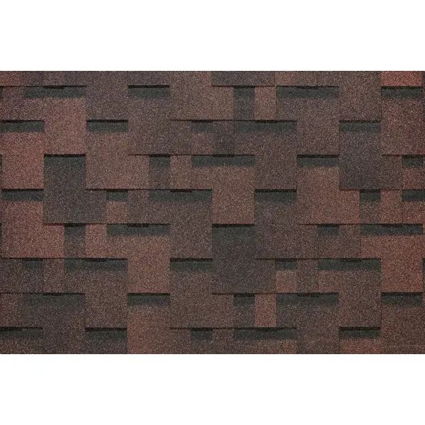 Гибкая черепица DÖCKE Pie Евразия лабиринт коричневый 3 м2 - изображение 2