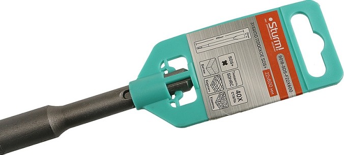 Долото SDS-plus Sturm 9018-SDS-F22x600 кирпич, бетон, камень 22х600мм - изображение 2
