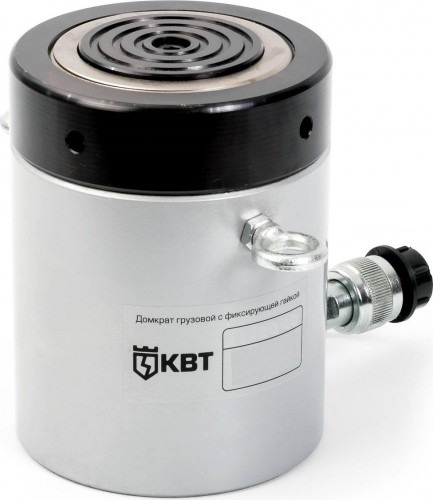Домкрат гидравлический КВТ ДГ-100П100Г с фиксирующей гайкой 84587