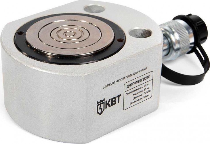 Домкрат гидравлический КВТ ДН-30М53Т низкий 84595