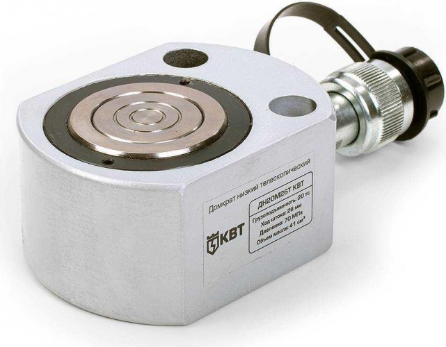 Домкрат гидравлический КВТ ДН-20М26Т низкий 84594
