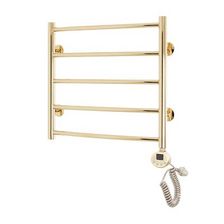 Электрический полотенцесушитель лесенка Domoterm Калипсо П5 500x500 ER золото - изображение 2