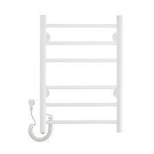 Электрический полотенцесушитель лесенка Domoterm DMT 109-6 40х60 БЕЛ EK L - изображение 2