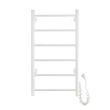 Электрический полотенцесушитель лесенка Domoterm DMT 109-6 40х80 БЕЛ EK R - изображение 2