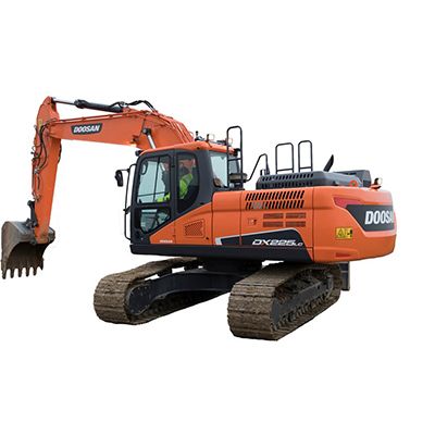 Экскаватор DOOSAN DX225LCA SLR с удлиненным рабочим оборудованием