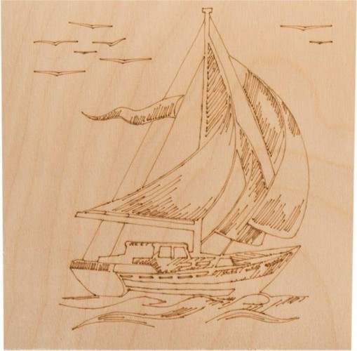 Доска для выжигания REXANT ДВ0929 «для мальчиков», 150х150 мм, набор 5 шт. (тигр/сам 12-0929 - изображение 2