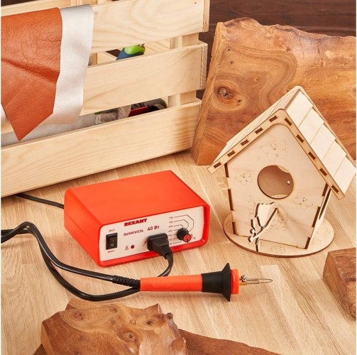 Доска для выжигания REXANT ДВ0934 «кормушка для птиц», 3d модель, 1 шт. 12-0934 - изображение 3