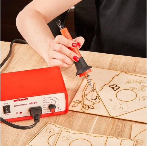 Доска для выжигания REXANT ДВ0934 «кормушка для птиц», 3d модель, 1 шт. 12-0934 - изображение 2