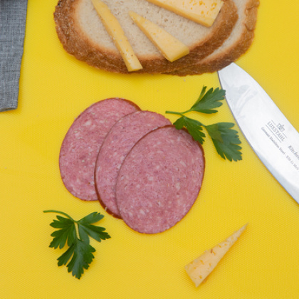 Доска разделочная 350х260х8 мм желтая пластик - изображение 4