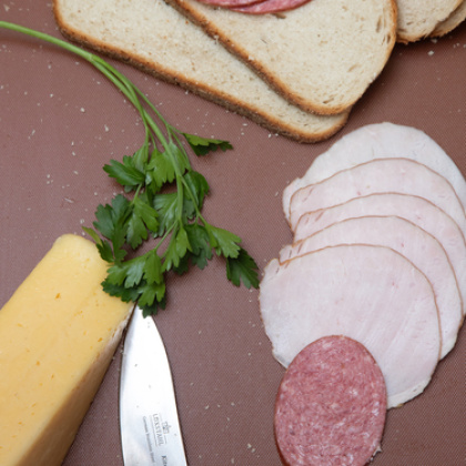 Доска разделочная 400х300х12 мм коричневая пластик - изображение 4